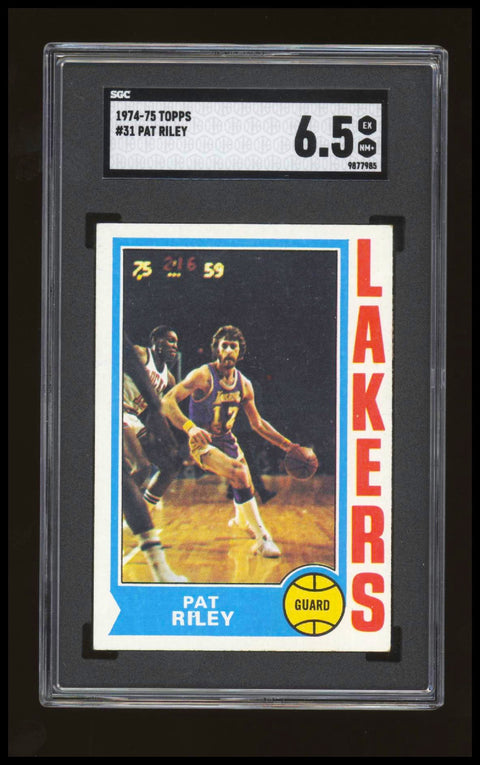 1974-75 Topps #31 Pat Riley Los Angeles Lakers SGC 6.5